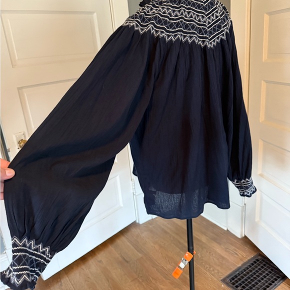 Madewell embroidered smock top - Picture 6 of 6